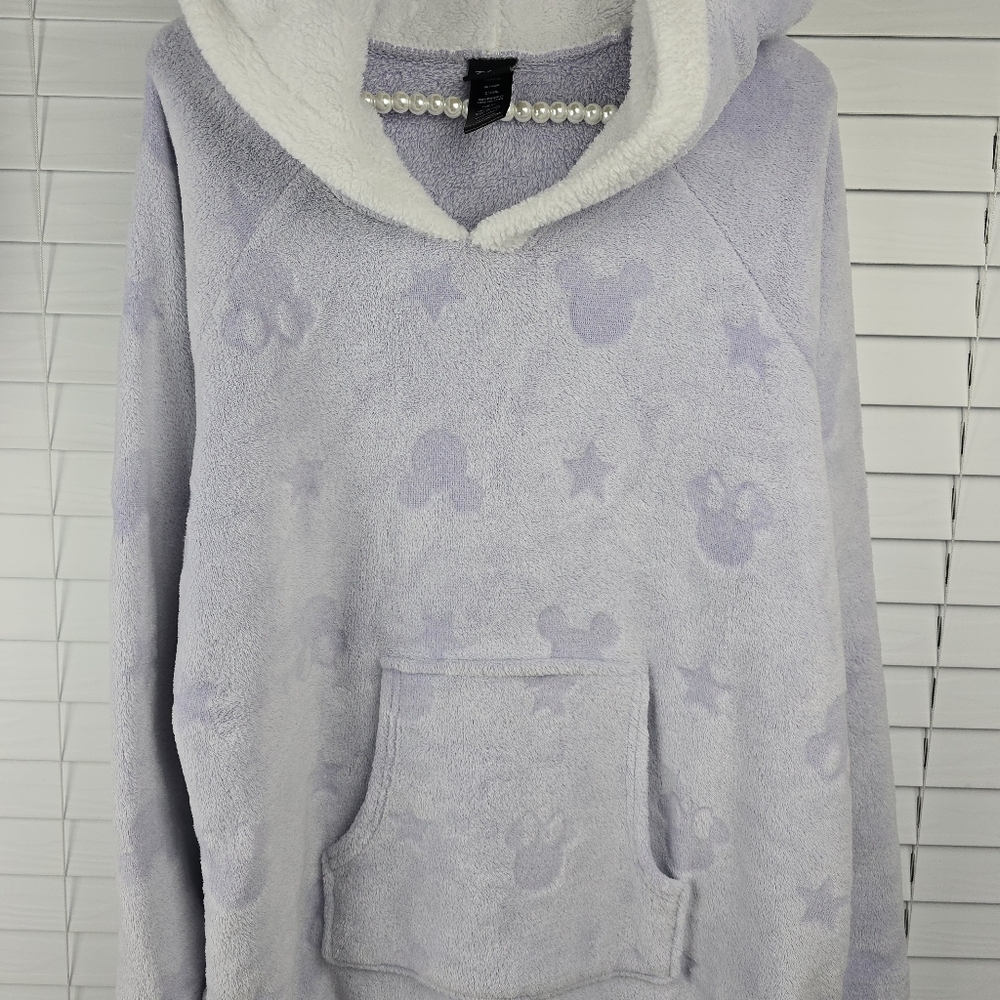 Mickey and Minnie Mouse Hooded Fleece Lounger - Picture 2 of 9